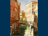 Oil, Morning Light, San Polo. Venice. 45 x 35