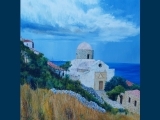 Agios Nikolaos June Morning Monemvassia 40x40cm