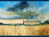 Temple of Hera, Selinunte. Sicily. 70 x 50cms. George Ainsworth