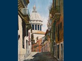 The Duomo, Ibla Ragusa, Sicily. 30 x 40 cms. George Ainsworth