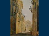Towards Piazza del Duomo, Syracusa. 30 x 40 cms. George Ainsworth