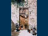 Watercolour. Doorway in The Old Town, Rethymno. 24 x 17